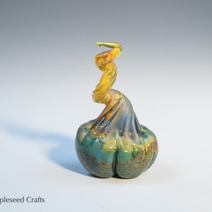 Mini Pumpkin Desert Dreams, Fantasy Glass Pumpkin, Handmade Flamework Glass image 3