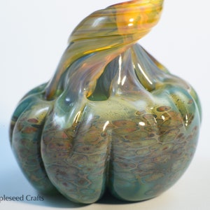 Mini Pumpkin Desert Dreams, Fantasy Glass Pumpkin, Handmade Flamework Glass image 10