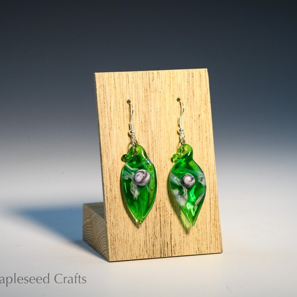Lampwork Glass Drop Earrings
