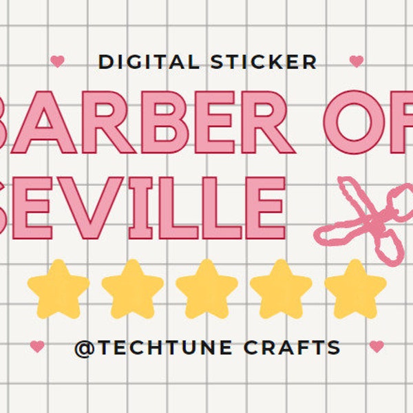 The Barber of Seville - 5S Digital Sticker!