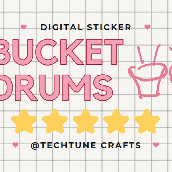 Bucket Drums - 5S Digital Sticker!