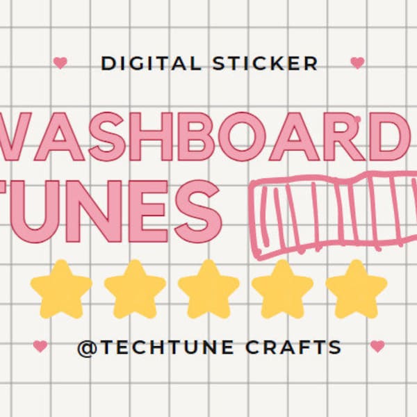 Washboard Tunes - 5S Digital Sticker!