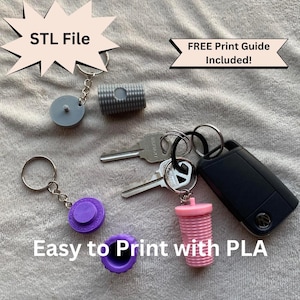 Mini Starbucks inspirierte Becher Schlüsselbund STL-Datei, Becher Becher 3D Druckdatei mit abnehmbaren Schraubverschluss, digitaler Download Becher Pillenbox