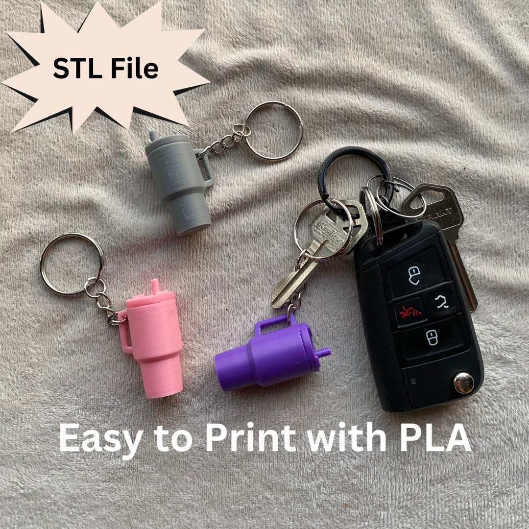 Mini Stanley Inspired Tumbler Keychain STL File, Stanley Cup 3D Print ...