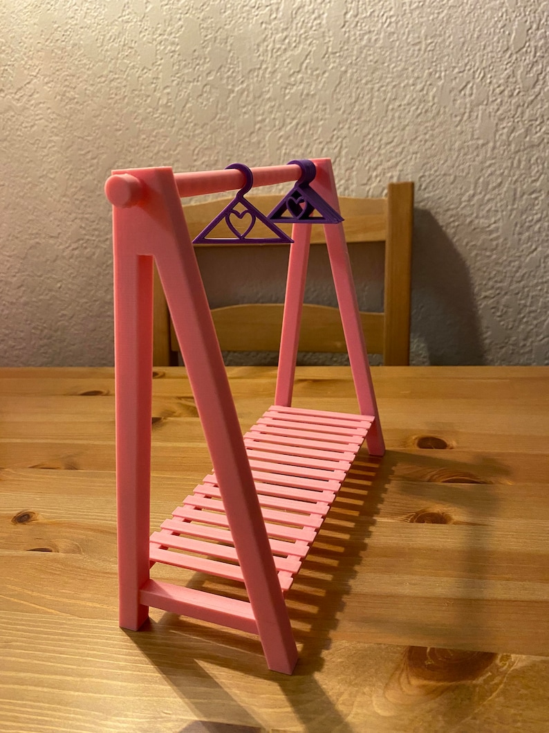 Decorated Cookie Rack STL File for 3D Printing, Mini Clothes Rack ...