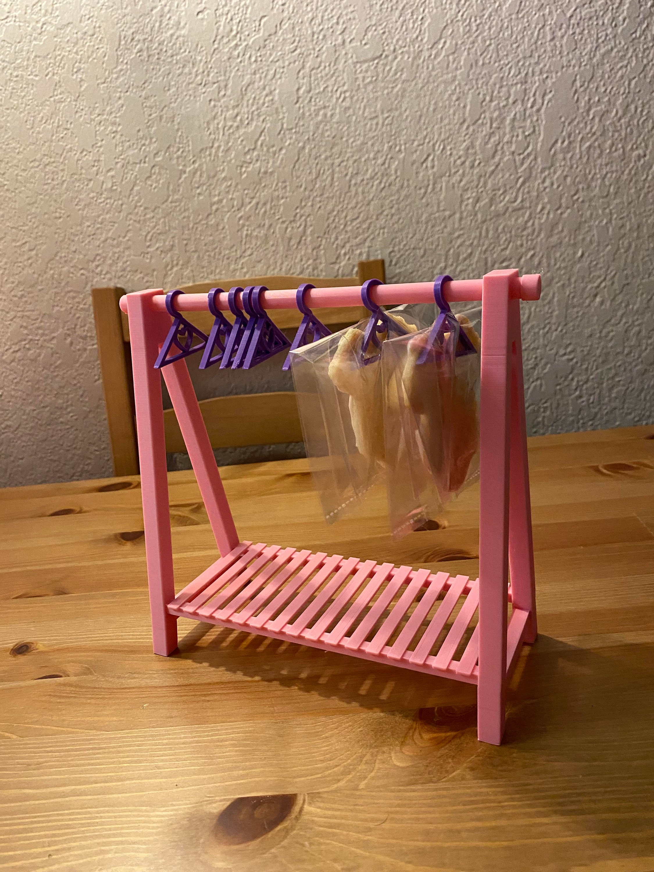 Decorated Cookie Rack STL File for 3D Printing, Mini Clothes Rack ...