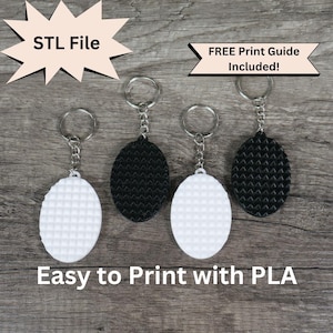 Spiky Pain Stim Fidget Toy sleutelhanger STL-bestand voor 3D-printen, angstaarding, dermatillomanie en zelfherstel, stressverlichting