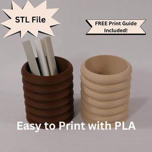 Bubble Pen Holder, STL File For 3D Printing, Cloud Makeup Brush Storage, Pencil Caddy, Plant Pot, Cozy Gaming Desk Organizer, Paintbrush Pot