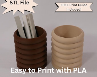 Bubble Stifthalter, STL-Datei für den 3D-Druck, Wolke Make-up Pinsel Aufbewahrung, Stiftehalter, Blumentopf, gemütlicher Gaming-Schreibtischorganisator, Pinseltopf