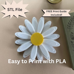 Daisy Attachment Head For Universal Headphone Holder STL File for 3D Printing Gaming Headset Cute & Cozy Desk Setup Gaming Decor Accessories