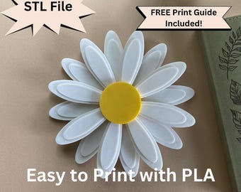 Daisy Attachment Head For Universal Headphone Holder STL File for 3D Printing Gaming Headset Cute & Cozy Desk Setup Gaming Decor Accessories