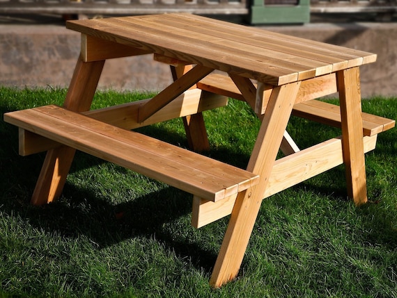 Picnic Table Plans with Step by Step Instructions Etsy
