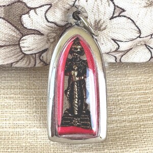 Bring wealth, prosperity, ward off evil, and protect against black magic Lord Vessavana Thai amulet Talisman pendant.