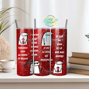 Tomando Coca 20 oz tumbler wrap, Meme, PNG, Diseño Digital, Digital Design Only