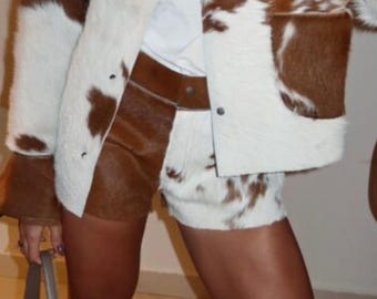 Cowhide Shorts: Real Hair Fur, Hot Cutoffs - Summer Style