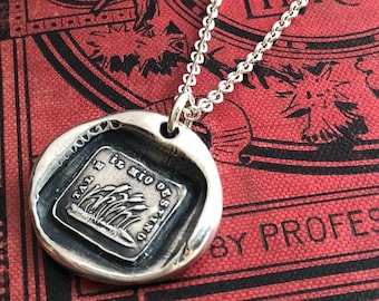 Resilience Necklace - Wax Seal Jewelry - Weathering the Changes - Inspirational Gift