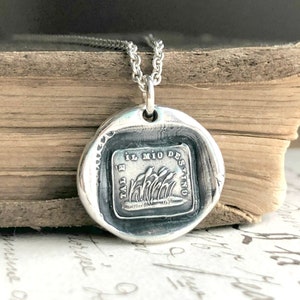 Resilience Necklace Wax Seal Jewelry Weathering the Changes Inspirational Gift image 2