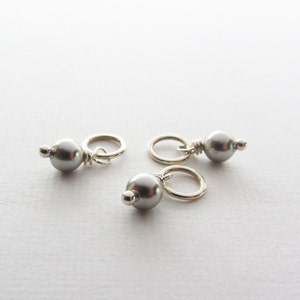 add a pearl - Silver Swarovski Pearl Charm