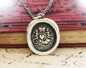 Friendship Necklace, Wax Seal Jewelry, I'm so Grateful for You!