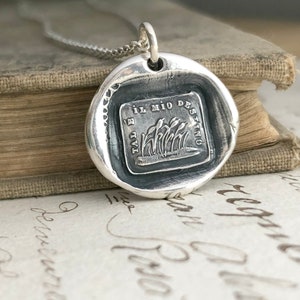 Resilience Necklace Wax Seal Jewelry Weathering the Changes Inspirational Gift image 7