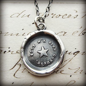 North Star Necklace ~ Star Necklace ~ Guiding Star Wax Seal Necklace ~ You Are My True North ~ Inspirational Jewelry