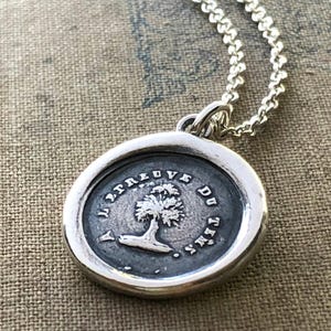 Through Thick and Thin Wax Seal Necklace – Sterling Silver – Friendship Necklace