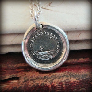 North Star Necklace, I&#39;m Lost Without You, Wax Seal Necklace, Romantic Gift for Her