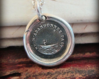 I'm Lost Without You - Wax Seal Necklace - You Are My North Star - Romantic Gift for Her - FP415