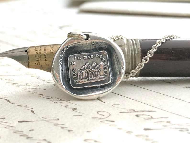 Resilience Necklace Wax Seal Jewelry Weathering the Changes Inspirational Gift image 5