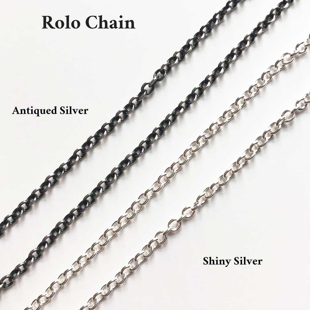Rolo Chain - 2mm Sterling Silver - Etsy