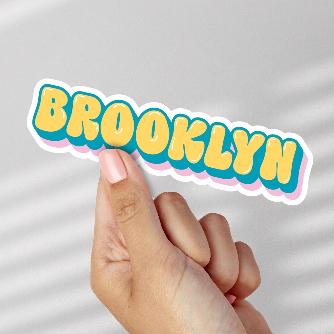 Shiny Bubble Font Style Custom Name Sticker, Personalized Decal, Vinyl ...