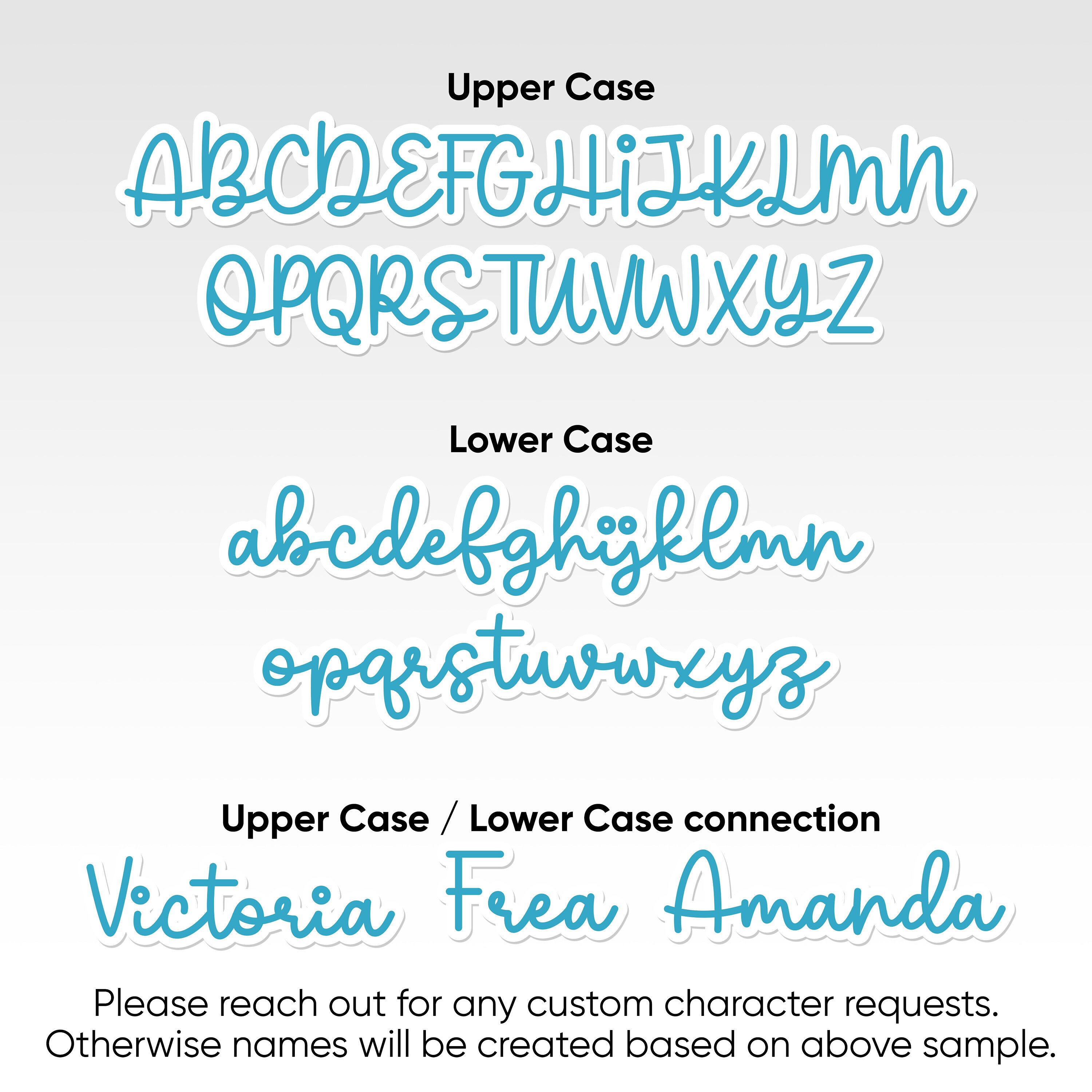 Sticker Name Design Font Script Font Style Custom Name Sticker, Personalized Decal, Vinyl ...