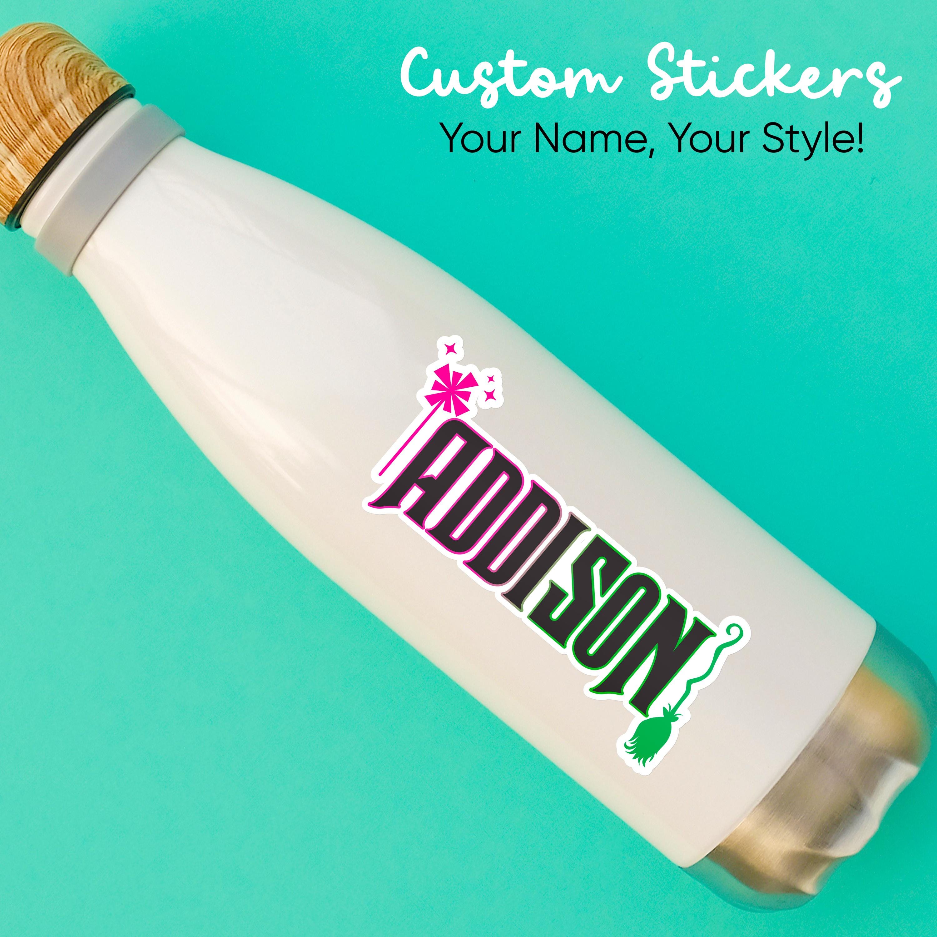 Sticker Name Design Font Wicked Font Style Custom Name Sticker, Personalized Decal, Vinyl ...