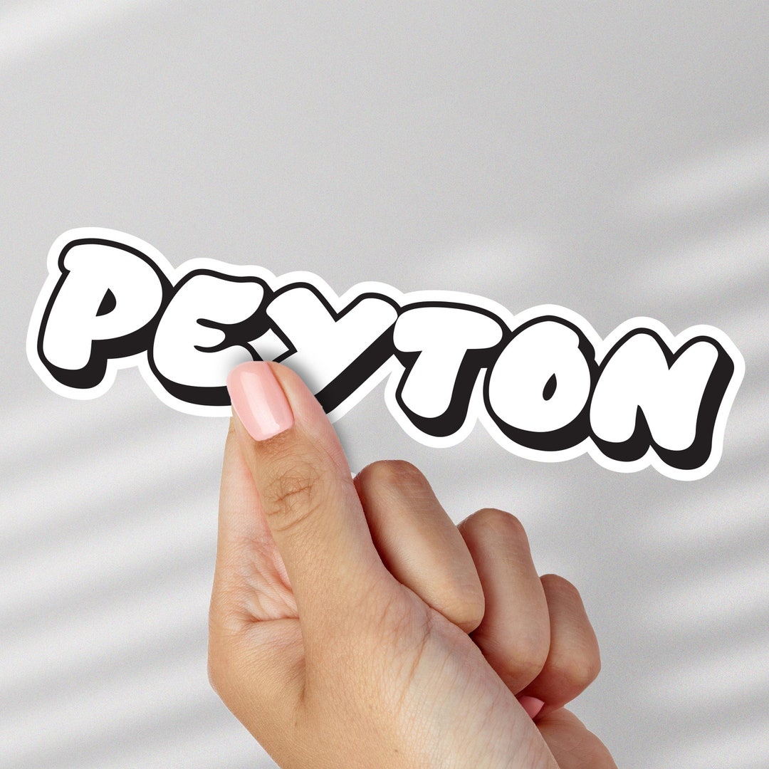 Sticker Name Design Font Bubble Font Style Custom Name Sticker, Personalized Decal, Vinyl ...