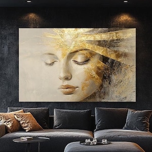 Gold Judaica wall decor for jewish house design Ideas for Jewish Living Room Decor | support israel | Am israel Decorative large jewish art