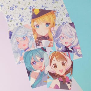 Photocards de dibujos animados / Impresiones de Anime Kawaii / Cartas de Anime / Tarjeta fotográfica