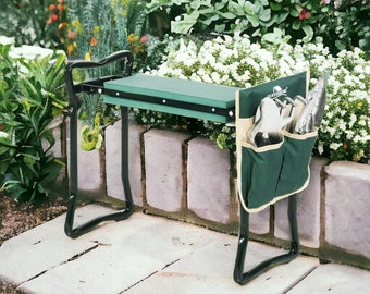 Garden Kneeler and Seat - Heavy Duty Gardening Bench for Kneeling and Sitting, Folding Garden Stools