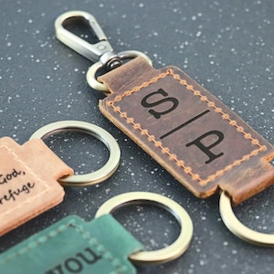 Personalized Leather Keychain, Customized Keychain, Custom Leather Key chain, coordinates key chain longitude latitude keychain, Best Gift