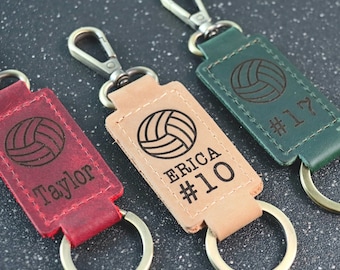 Volleyball Keychain, Volleyball Team Gifts, Volleyball Senior Night Gifts, Personalized Volleyball Gifts, Key Ring, End of Season, Banquet