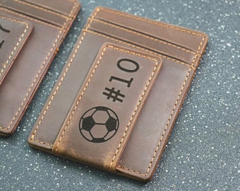 Regalo de graduación, Cartera de fútbol, Regalos para equipos de fútbol, Regalos para la noche de despedida de los jugadores de último año de fútbol, Regalos de fútbol, Fin de temporada, Banquete de fútbol