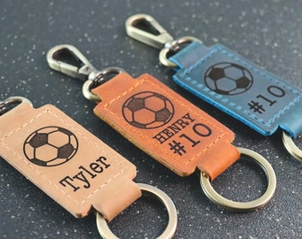 Soccer Keychain, Soccer Team Gifts,  Soccer Senior Night Gifts, Personalized Soccer Gifts, End of Season, Soccer Banquet