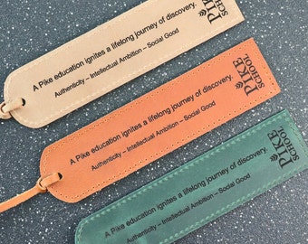 CHURCH BOOKMARK for MEMBERS, Bulk Order Church Gift, Custom Church Gift, Personalize Your Own Church Gift, Leather Bookmark