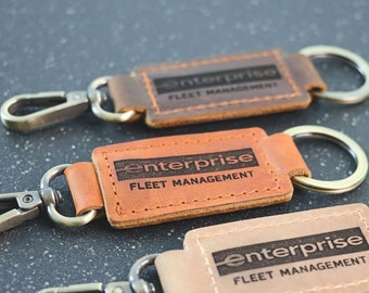 Corporate Gifts for Employees, Personalized Keychain, Leather Keychain, Keychain Teacher, Keychain for Keys, Party Favors for Adults Bulk