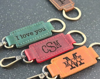 Llavero de piel personalizado, llavero con coordenadas personalizadas, donde todo comenzó, regalo para el tercer aniversario. Regalo para hombre, regalo para el Día de la Madre.