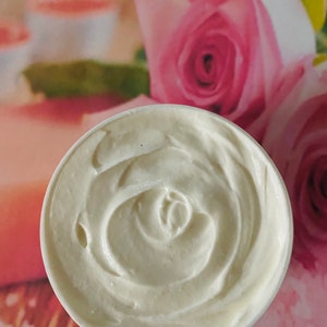 FRESH ROSE- Whipped Shea Body Butter Skin Food Souffle Dry Skin Moisturizer Cream Chemical Free Self Care - FREE Ship 16 oz