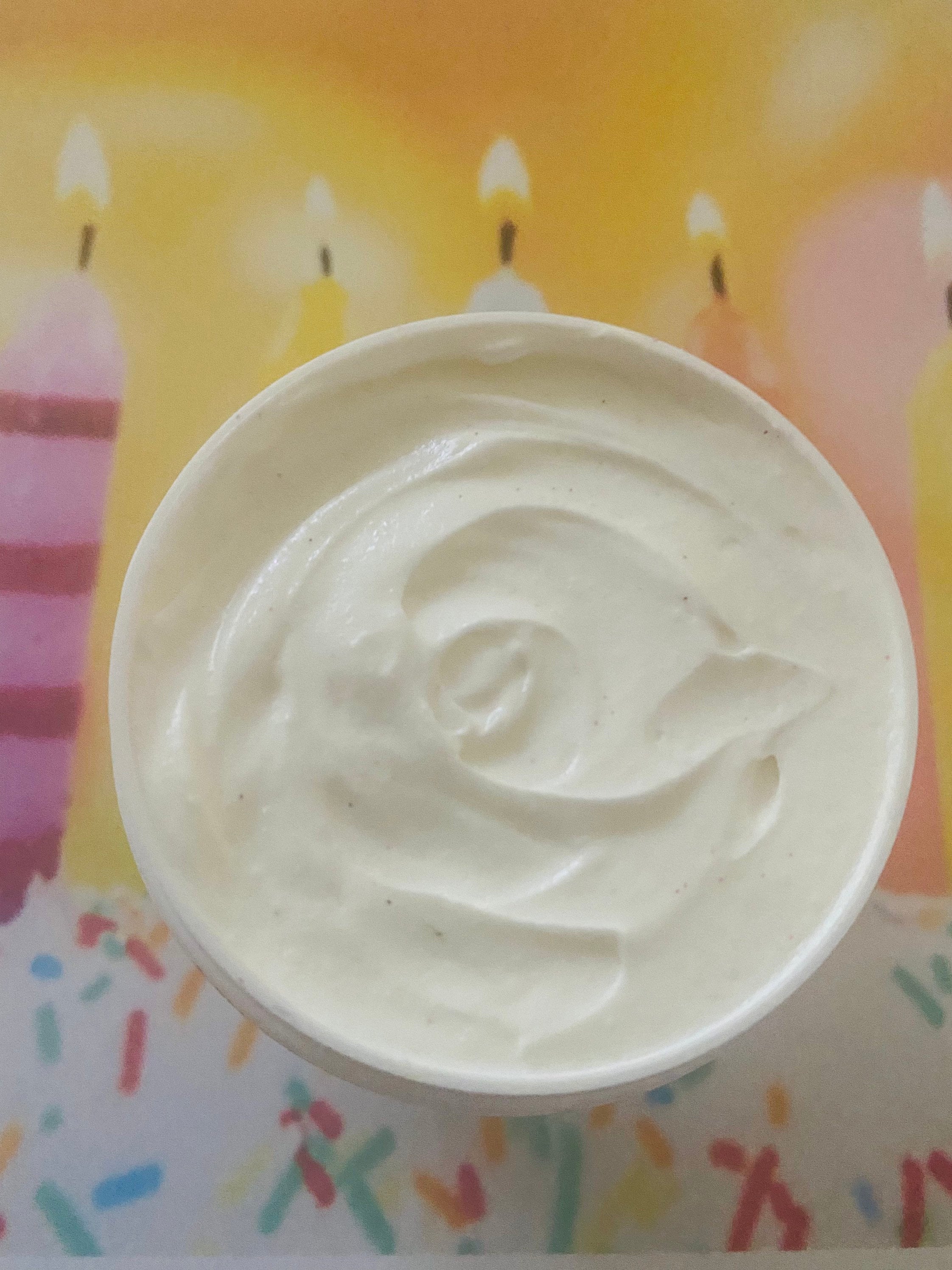 FROSTED CUPCAKE Triple Whipped Shea Butter Organic Vegan Cream Self Care Natural Fragrance Moisturize Dry Skin (Freshly Whipped)  16 oz
