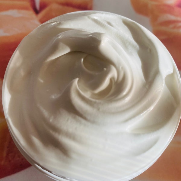 SALTED CARAMEL Triple Whipped Shea Body Butter Organic Natural Vegan Dry Skin Moisturize Nourish Body Self Care Cream - 16 oz