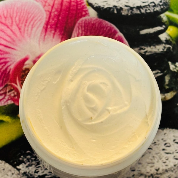 LAVENDER VANILLA Triple Whipped Organic Shea Butter Dry Skin Self Care Cream Moisturize Body Natural Vegan (Freshly Whipped to Order) 16 oz