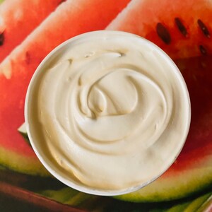 WATERMELON Triple Whipped Shea Butter Organic Body Vegan Natural Skin Moisturize Cream 16 oz - (Freshly Whipped to Order) FREE SHIPPING