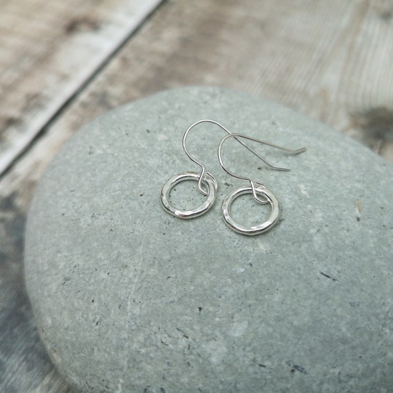 Silver Circle Earrings